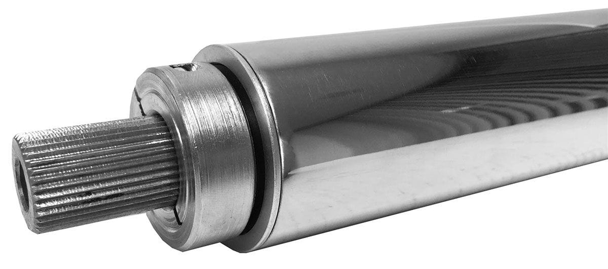 LIMEWORKS 33" Long with 1-3/4" Tube Lime Works Forty Style Collapsible Steering column - Polished S/S LWDF33P134 SR