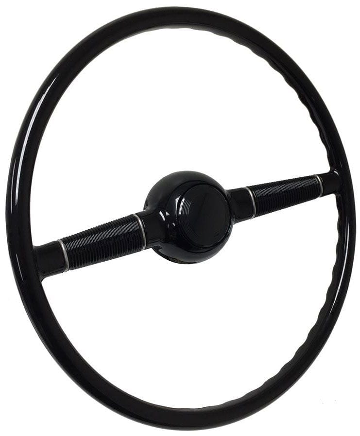 LIMEWORKS Suit Keyway Column With Plain Black Button Lime Works 16" Forty Steering Wheel LWDFSW16B SR