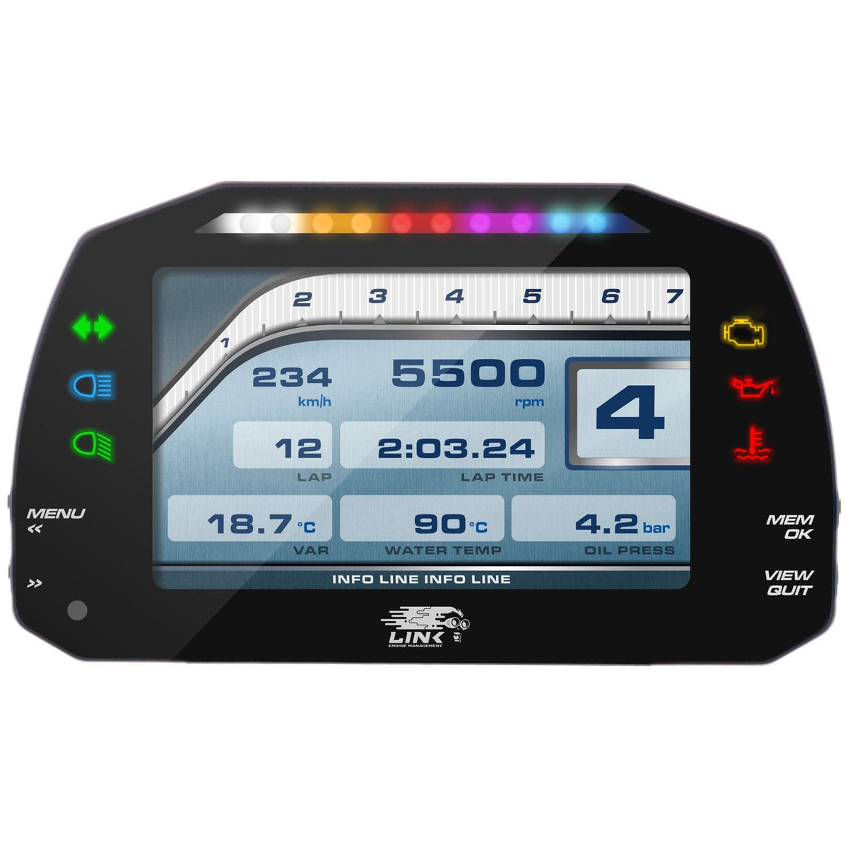 Link ECU Dashes & Data Loggers LINK MXS Strada 5" Dash - Street Edition Link ECU AIM MXS 5" Dash - Strada Street Edition (100-0168) SR