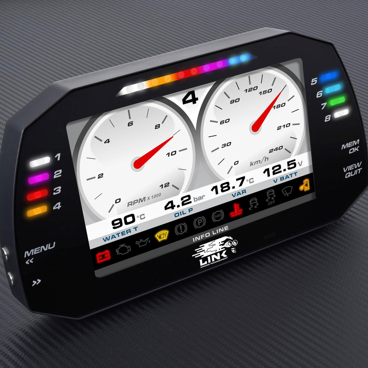 Link ECU Dashes & Data Loggers Race 7" Link ECU AIM MXG 7" Dash - Strada Race Edition (100-0173) SR