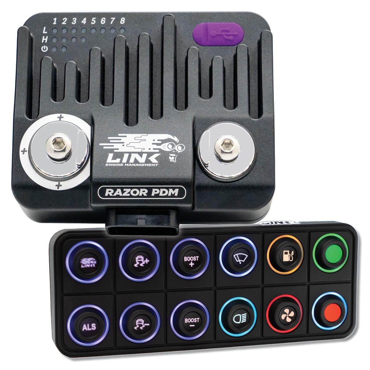 Link ECU Engine Management Link ECU Razor PDM Bundle - Razor PDM + 12 Button CAN Keypad (135-9500B) SR