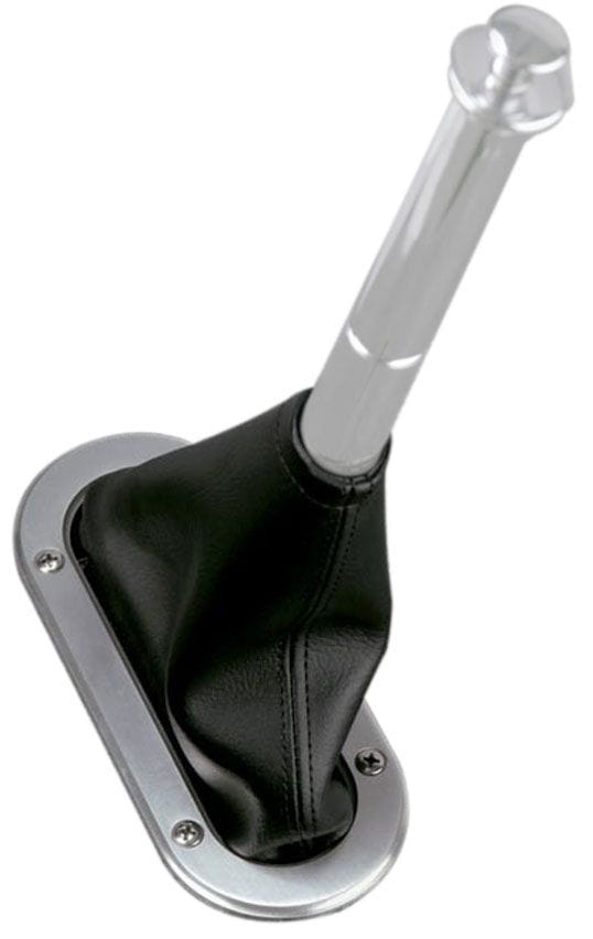 LOKAR 2-3/4" x 6-1/2"OD x 1-1/2" x 5-1/4"ID Lokar Billet Hand Brake Boot Ring with Floor Mount Boot LK-70-BHBF SR