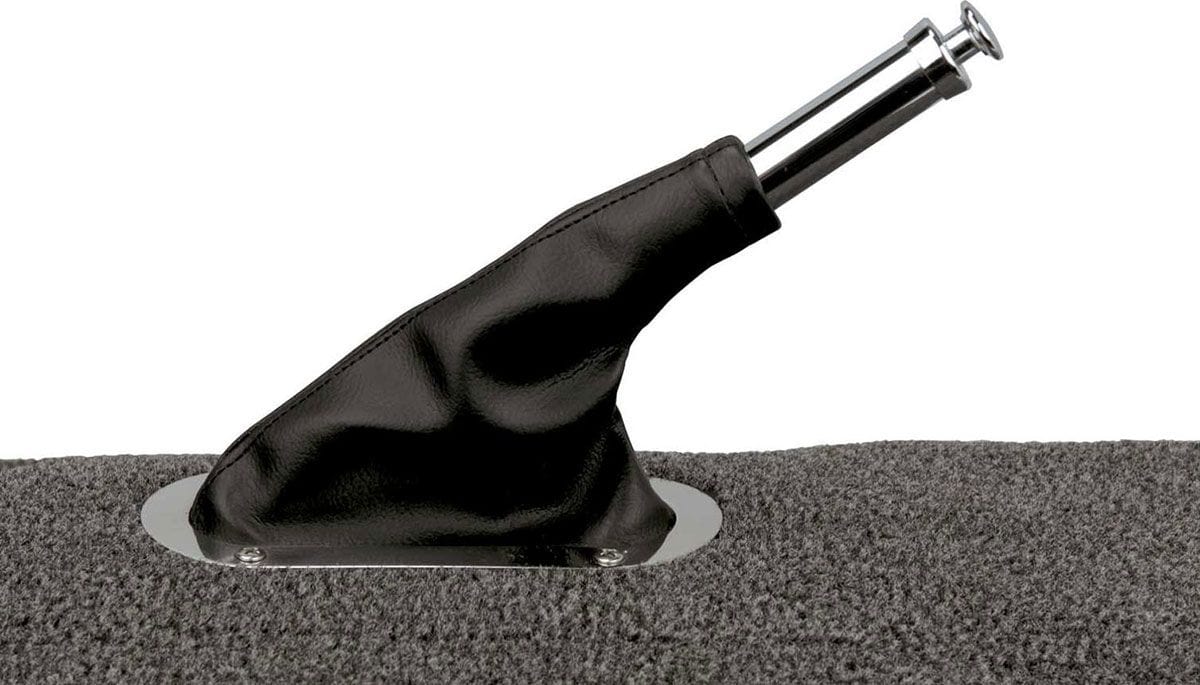 LOKAR 6-3/4" x 5-1/4"OD x 5-1/2" x 4"ID Lokar Floor Mount Emergency Hand Brake Boot with Stainless Steel Ring LK-70-EHBF SR