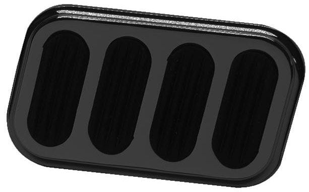 LOKAR Black Powder Coat Steel Brake Pad With Rubber Lokar Brake Peddal Pad LK-XSG-6008 SR