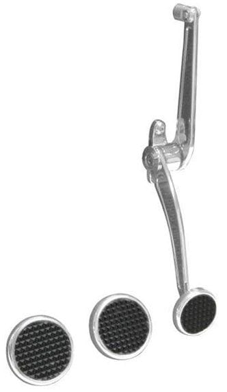 LOKAR Goolsby Edition, Polished Aluminium Lokar Round Brake & Clutch Pad LK-BAG-6190 SR