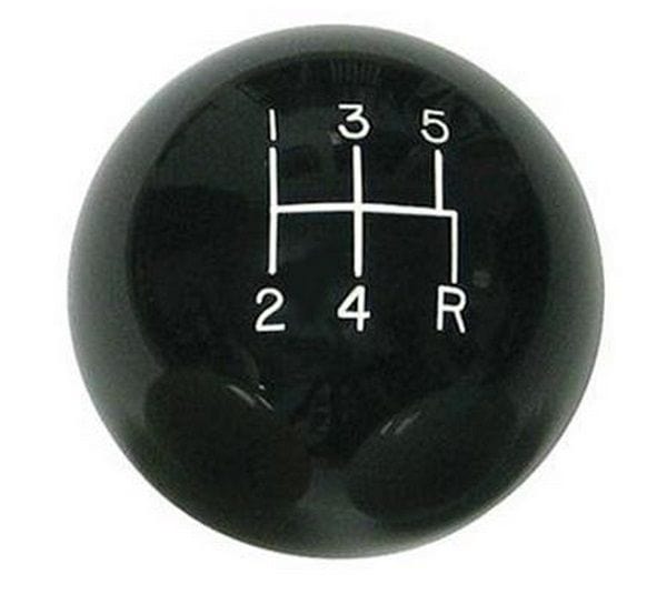LOKAR Lokar 5-Speed Black 2" Gear Knob 3/8-24 & 3/8-16 Thread LK-SK-6876 SR