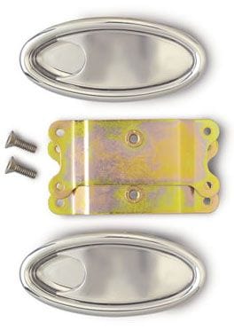 LOKAR Lokar Oval Interior Door Handles (Pair) - Brushed Billet Aluminium LK-IDH-2000 SR