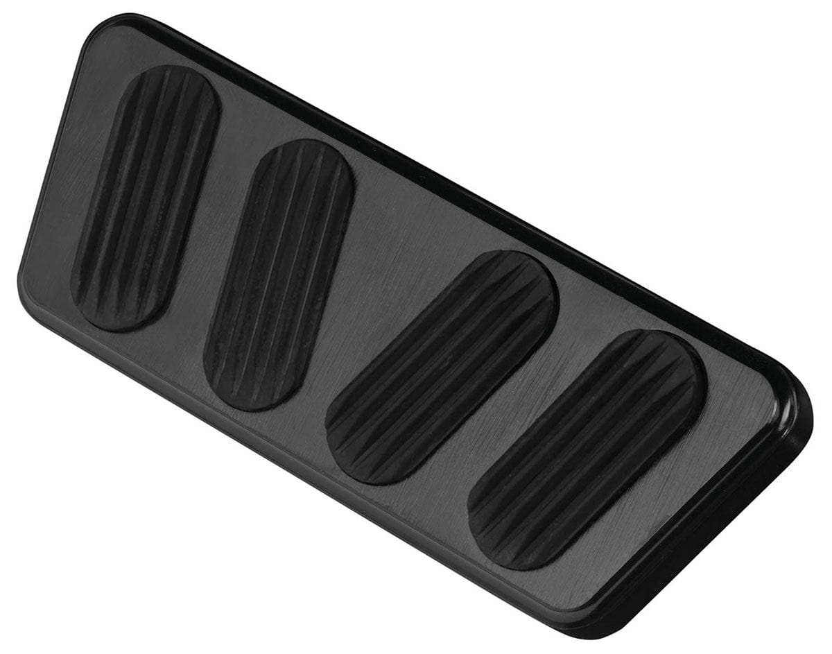 LOKAR Suit 1964-1968 Mustang Lokar Automatic Brake Pad with Rubber - Black Billet Aluminium LK-XBAG-6123 SR