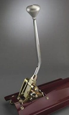 Lokar Suit 4L60E Lokar 8" Single Bend Floor Mount Automatic Gear Stick with Billet Polished Mushroom Kn SR