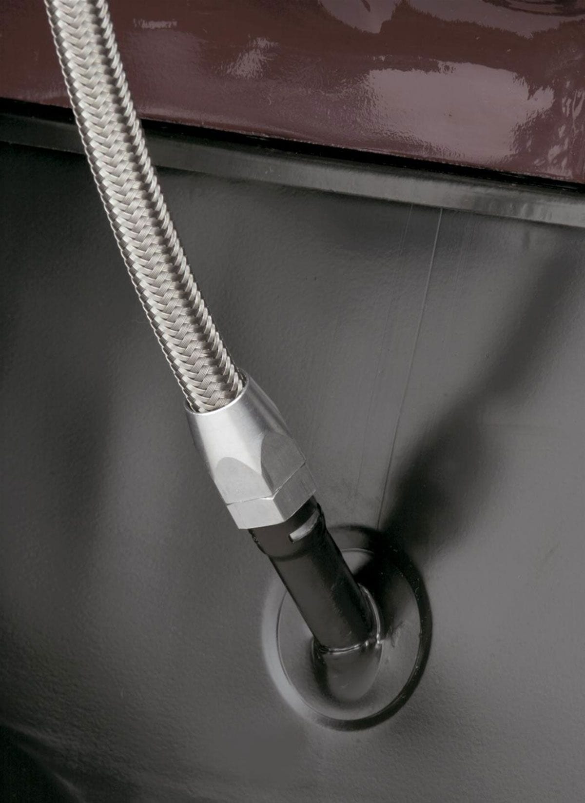 LOKAR Suit Big Block Ford 460 & 514 Crate Engines Only Lokar Braided Stainless Steel Flexible Engine Dipstick LK-ED-5011 SR