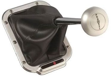 LOKAR Suit Chrysler Ford C4/C6, includes Sensor Kit & Shifter Boot 6-3/4" x Lokar Horizontal Rectangular LED Shift Indicator Boot Kit - Brushed Billet Aluminium L SR