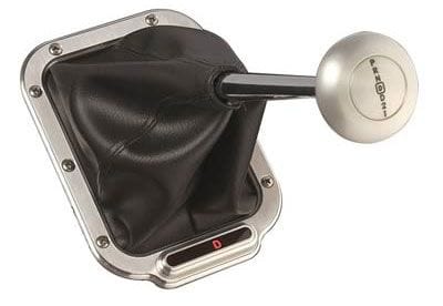 LOKAR Suit Chrysler GM 700R4/4L60, includes Sensor Kit & Shifter Boot 6-3/4 Lokar Horizontal Rectangular LED Shift Indicator Boot Kit - Brushed Billet Aluminium L SR