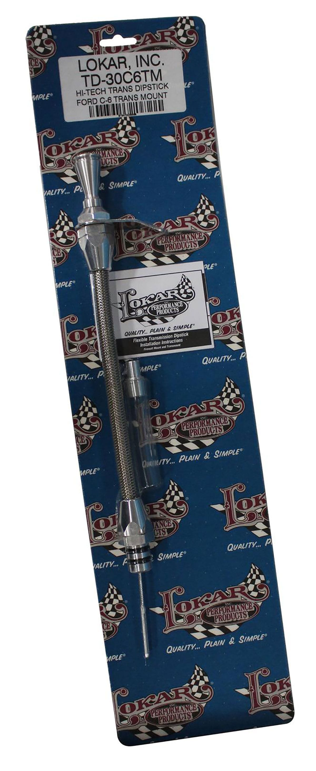 LOKAR Suit Ford C-6 Transmission mount Lokar Hi-Tech Transmission Dipstick LK-TD-30C6TM SR