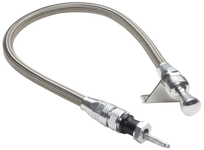 LOKAR Suit Powerglide OEM & After market Firewall Mount Lokar Anchor-Tight Locking Transmission Dipstick - Polished LK-1210144 SR