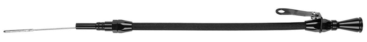 LOKAR Suit Small Block Chevy 1980 - On Lokar Flexible Engine Dipstick Black Stainless Steel Housing LK-XED-5001 SR