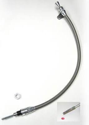 LOKAR Suit TH-350/400 Firewall Mount Lokar Anchor-Tight Locking Transmission Dipstick - Polished LK-1211144 SR