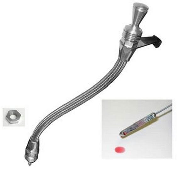 LOKAR Suit TH-350 Transmission mount Lokar Anchor-Tight Locking Transmission Dipstick - Polished LK-1211134 SR