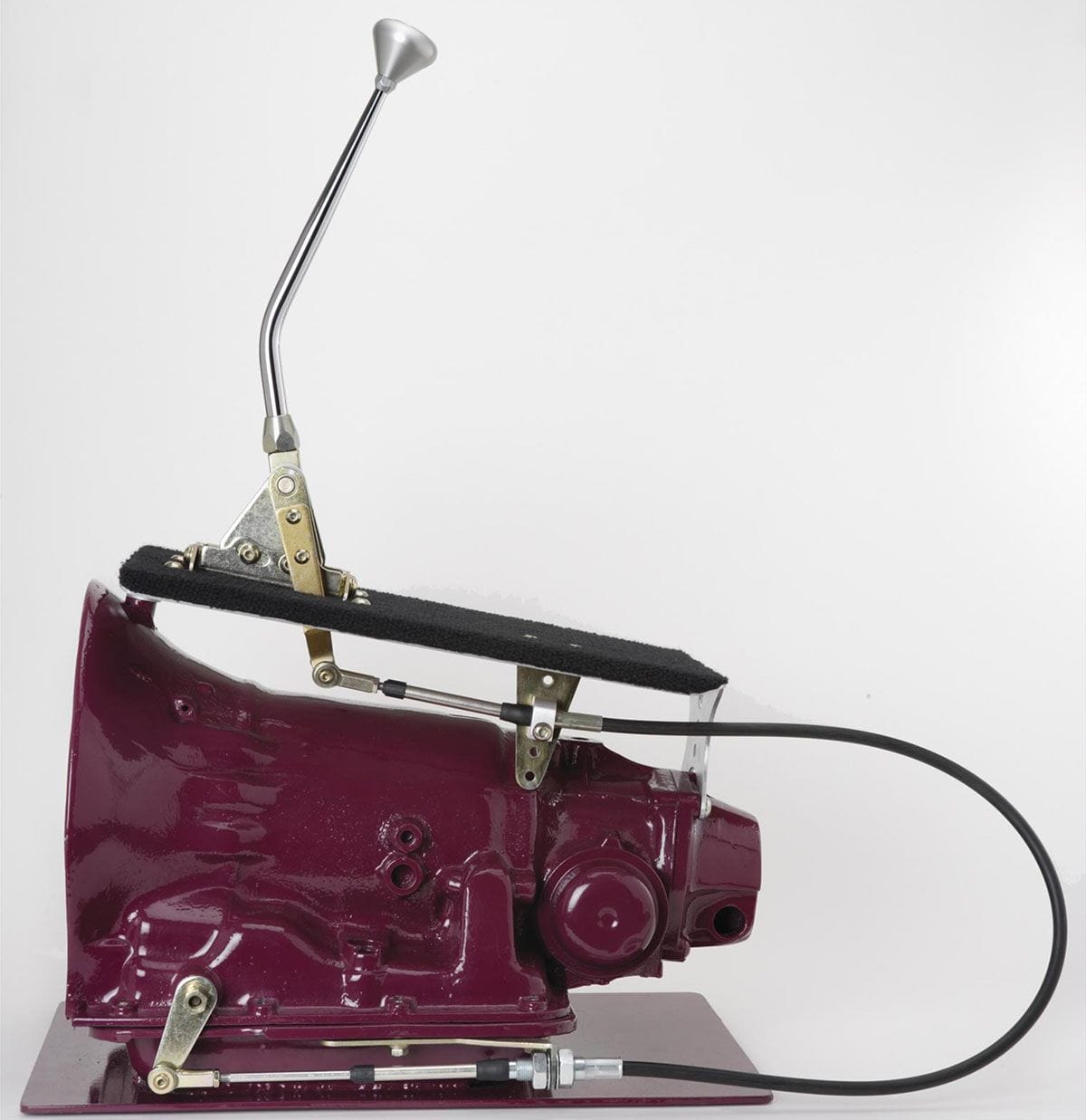 LOKAR Suit TH350 Transmissions Lokar 12" Cable Operated Automatic Gear Stick with Mushroom Gear Knob LK-COS6350CM SR