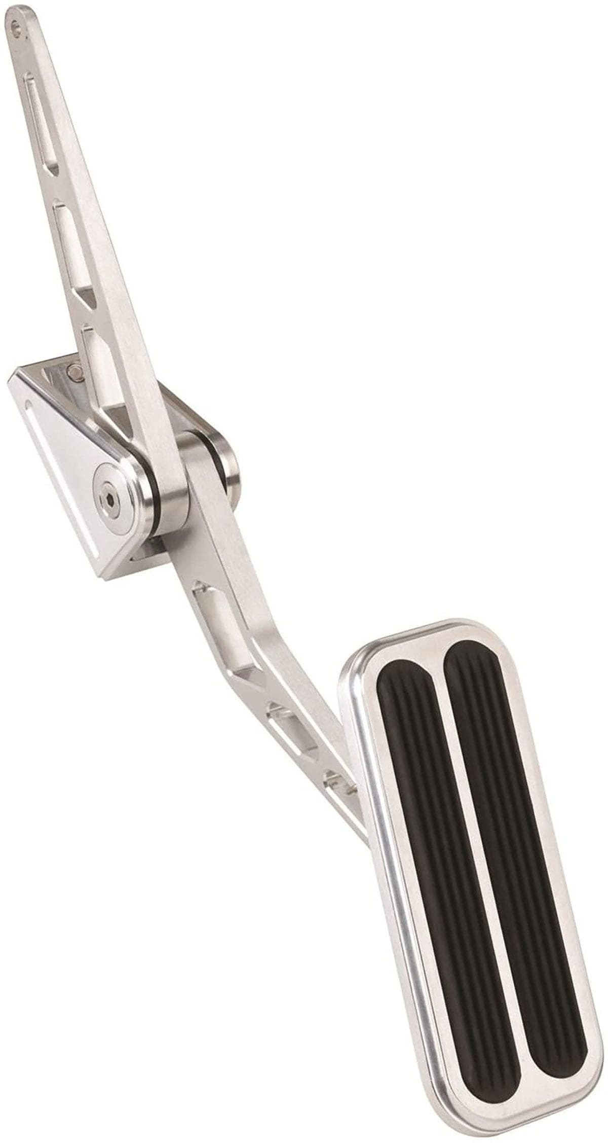 LOKAR Vertical Offset Mounting Lokar Competitor Accelerator Pedal Assembly with Rubber - Brushed Billet Aluminium LK- SR