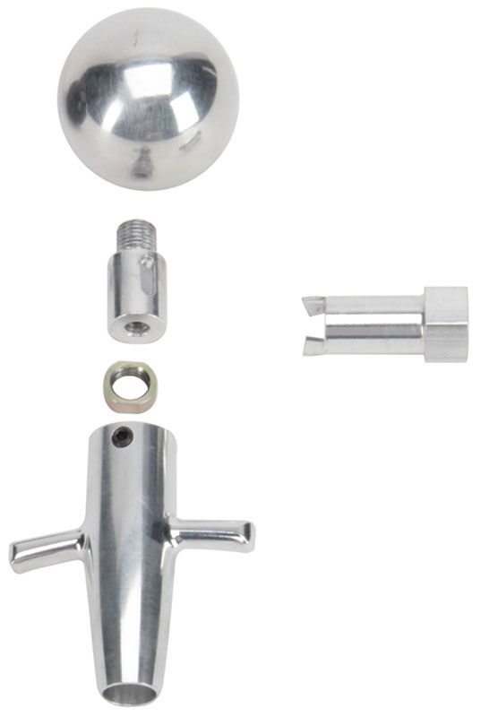 LOKAR With Brite (Polished) Knob Finish Lokar Muscle Car Shift Knob & Adapter LK-SK-68MCT SR