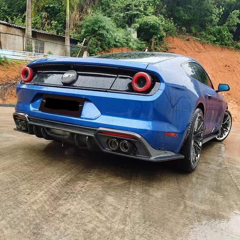 Luxury Sports Luxury Sports AC Style Carbon Rear Diffuser For Ford Mustang 18-23 -PP SR