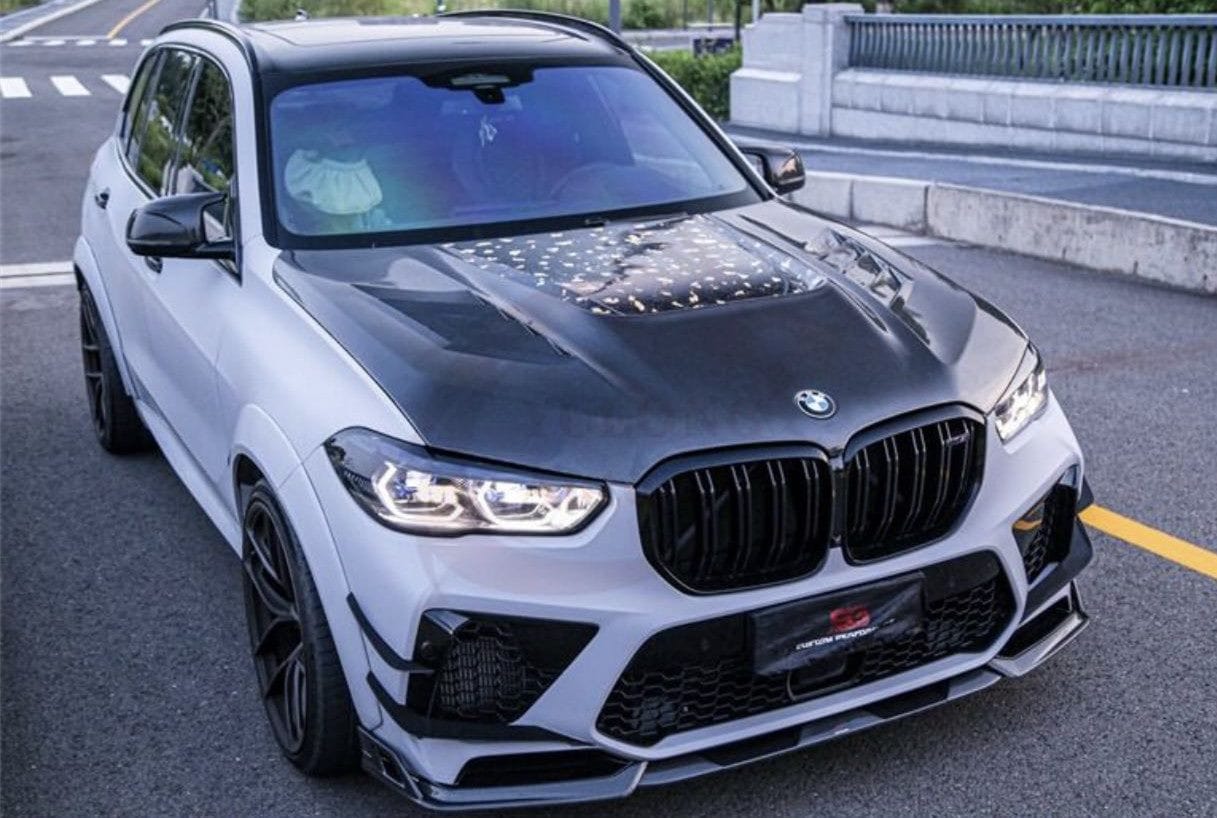 Luxury Sports Luxury Sports AE Style Carbon Bonnet For BMW F95 X5M 20-22 -PP SR