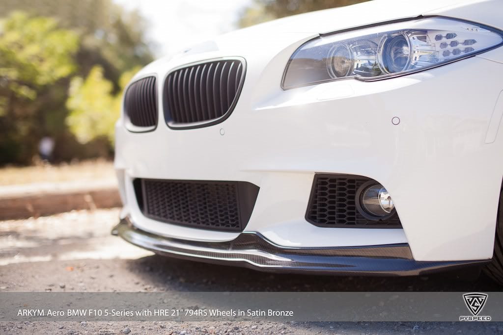 Luxury Sports Luxury Sports Arkym Style Carbon Front Lip BMW F10 F18 M Tech Bumper 10-18 -PP SR