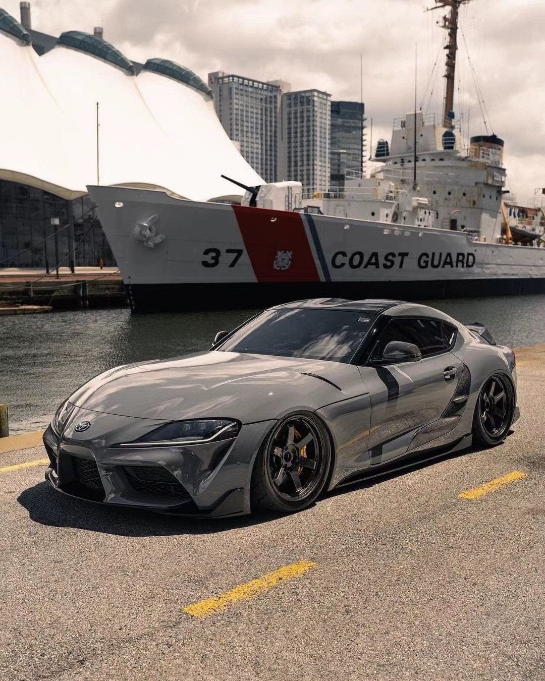 Luxury Sports Luxury Sports Carbon Door Garnish For Toyota Supra A90 -PP SR