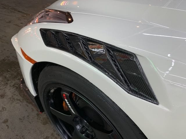 Luxury Sports Luxury Sports Carbon Front Fender Vents For Nissan Skyline R35 -PP SR