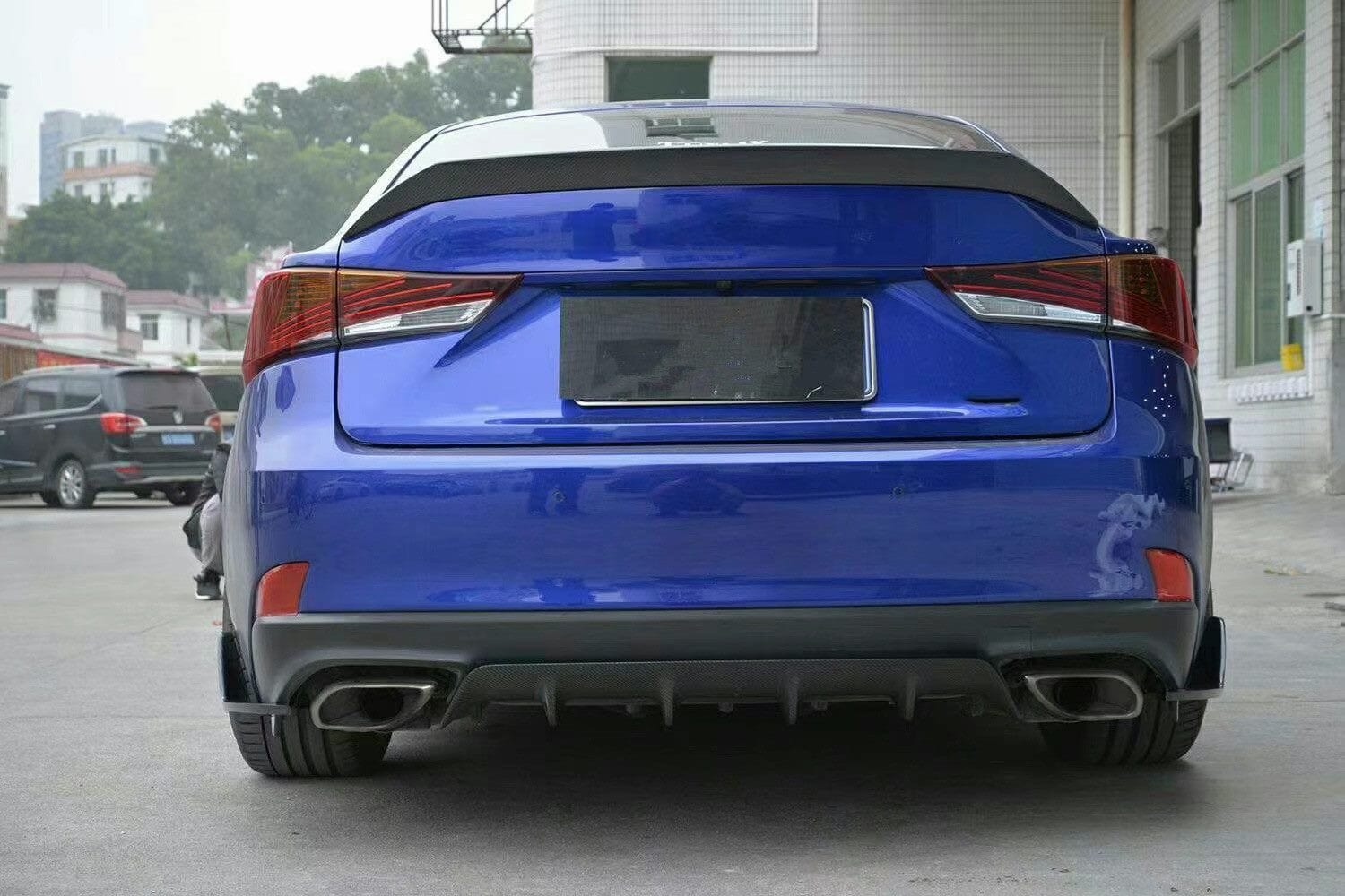 Luxury Sports Luxury Sports Carbon Front Lip + Rear Diffuser For Lexus IS 17-18 -PP SR