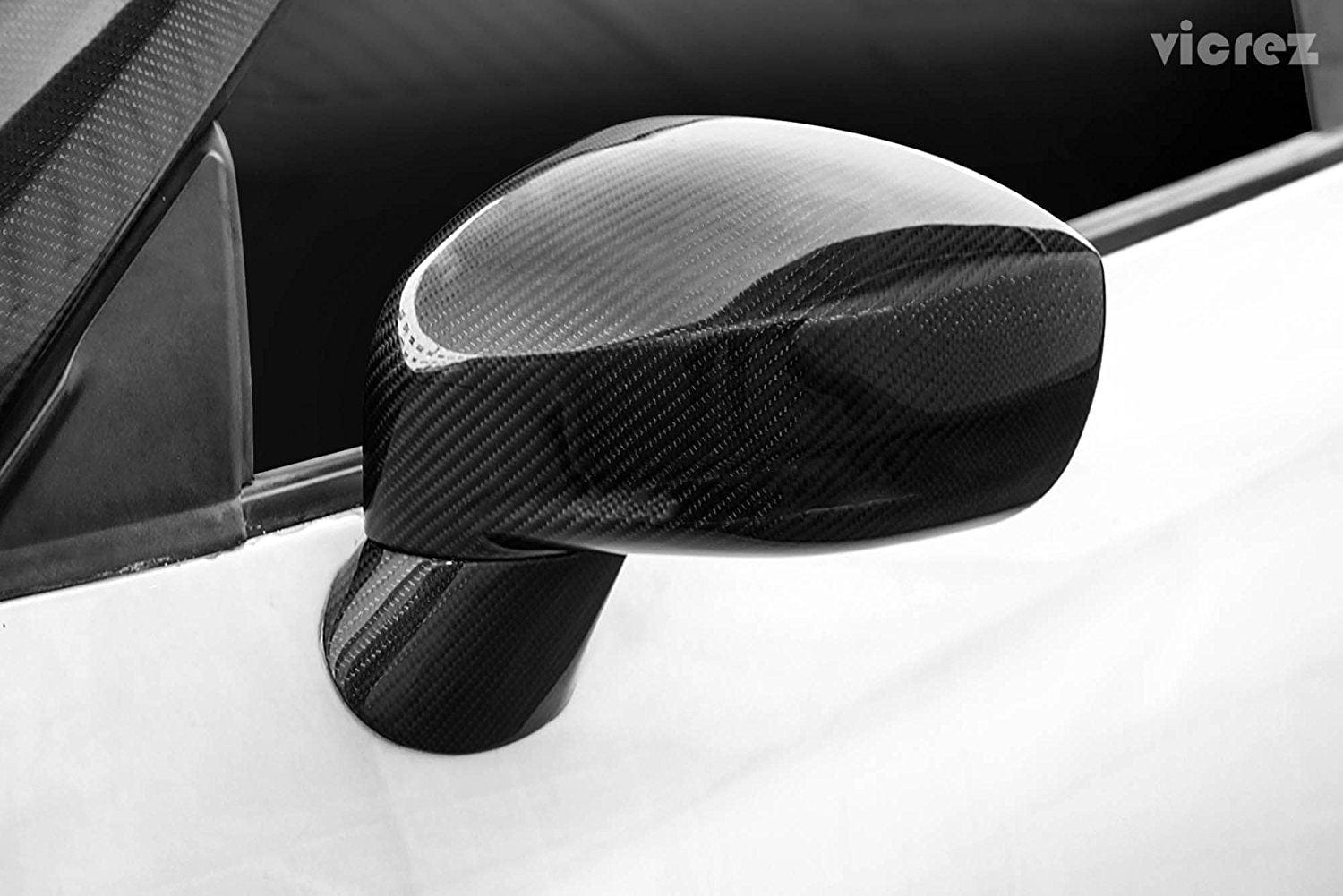 Luxury Sports Luxury Sports Carbon Side Mirror With Base Cover For Nissan Skyline R35 -PP SR