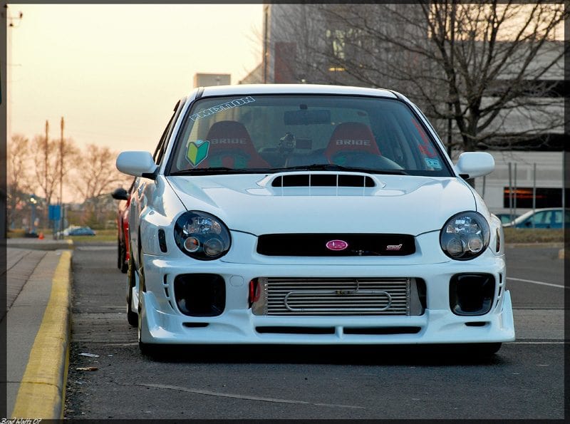 Luxury Sports Luxury Sports Cwest Style Front Bumper For Subaru Impreza STI V7 SR
