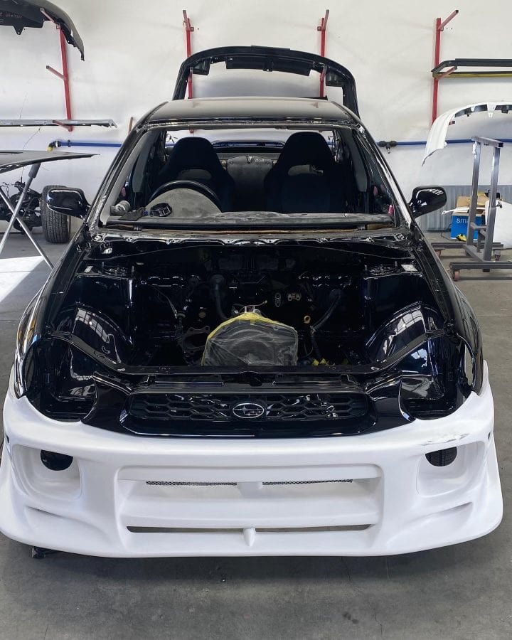 Luxury Sports Luxury Sports Cwest Style Front Bumper For Subaru Impreza STI V7 SR