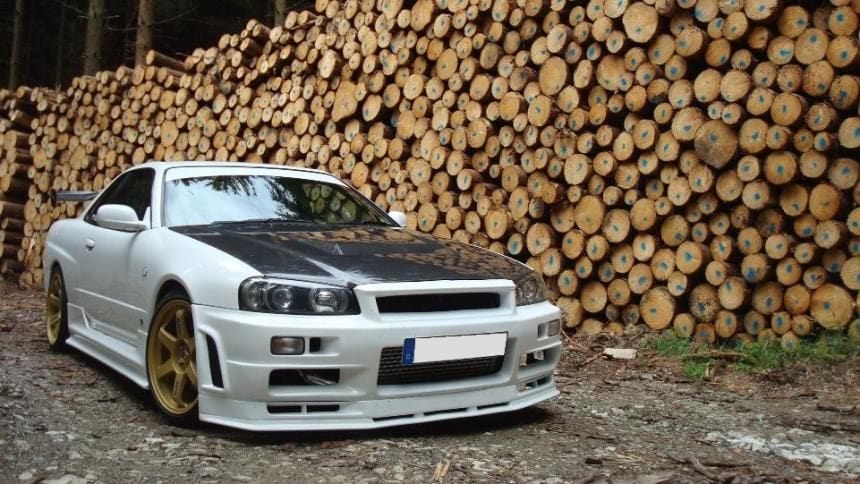 Luxury Sports Luxury Sports East Bear GTR Conversion Style Front Bumper Nissan Skyline R34 SR
