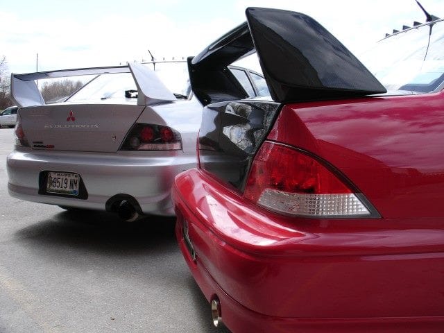 Luxury Sports Luxury Sports Factory EVO 9 Style Spoiler For Mitsubishi EVO 7-9 SR