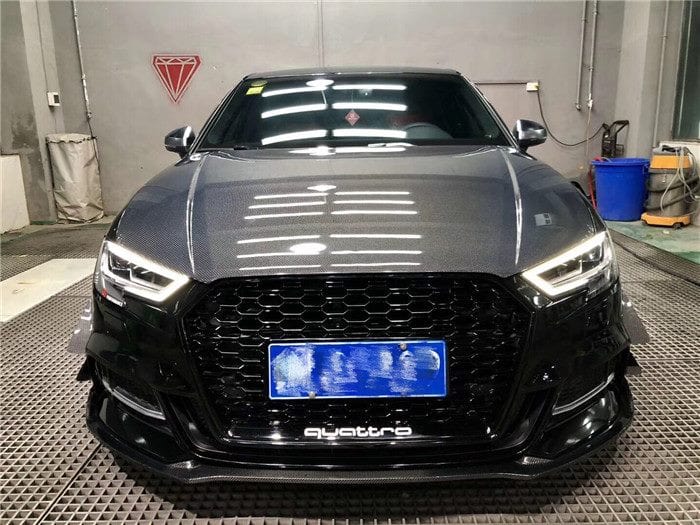 Luxury Sports Luxury Sports Factory OEM Style Carbon Bonnet For Audi A3 13-19 -PP SR
