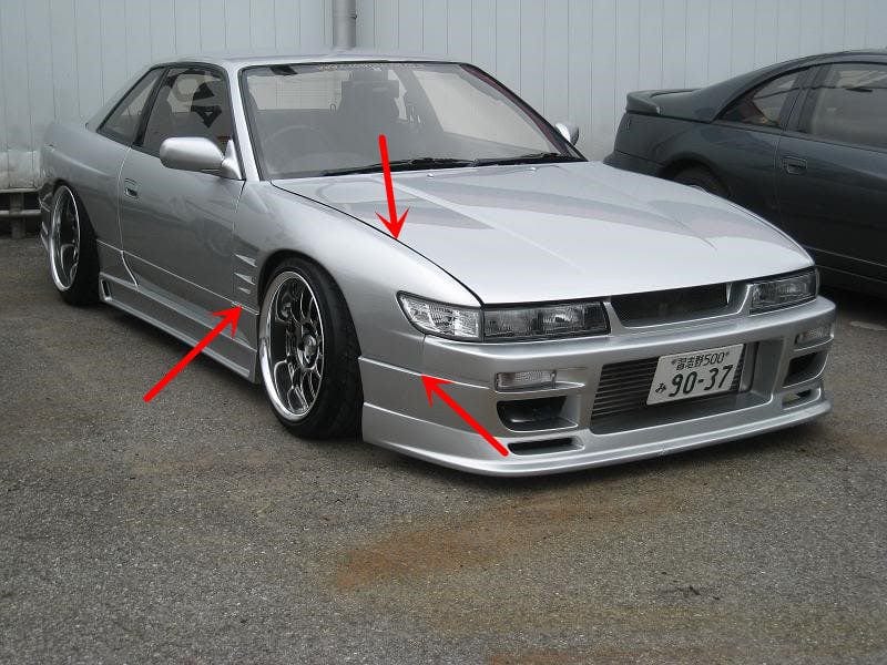 Luxury Sports Luxury Sports G Corp Style Front Fender For Nissan Silvia S13 SR