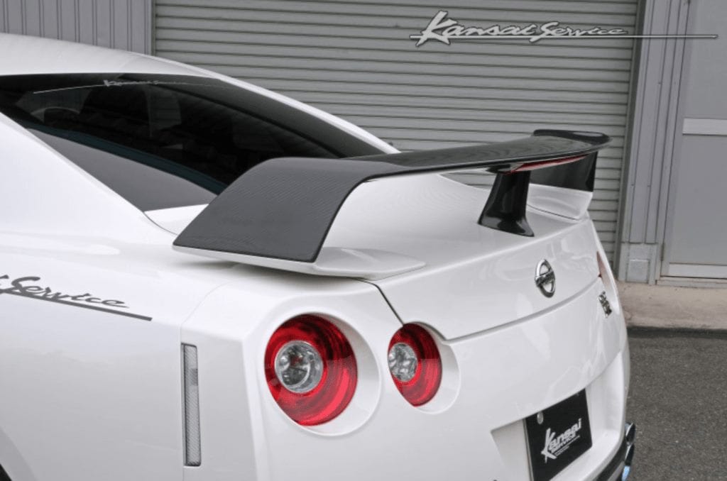 Luxury Sports Luxury Sports Kansai Style Carbon Rear Spoiler For Nissan Skyline R35 GTR -PP SR