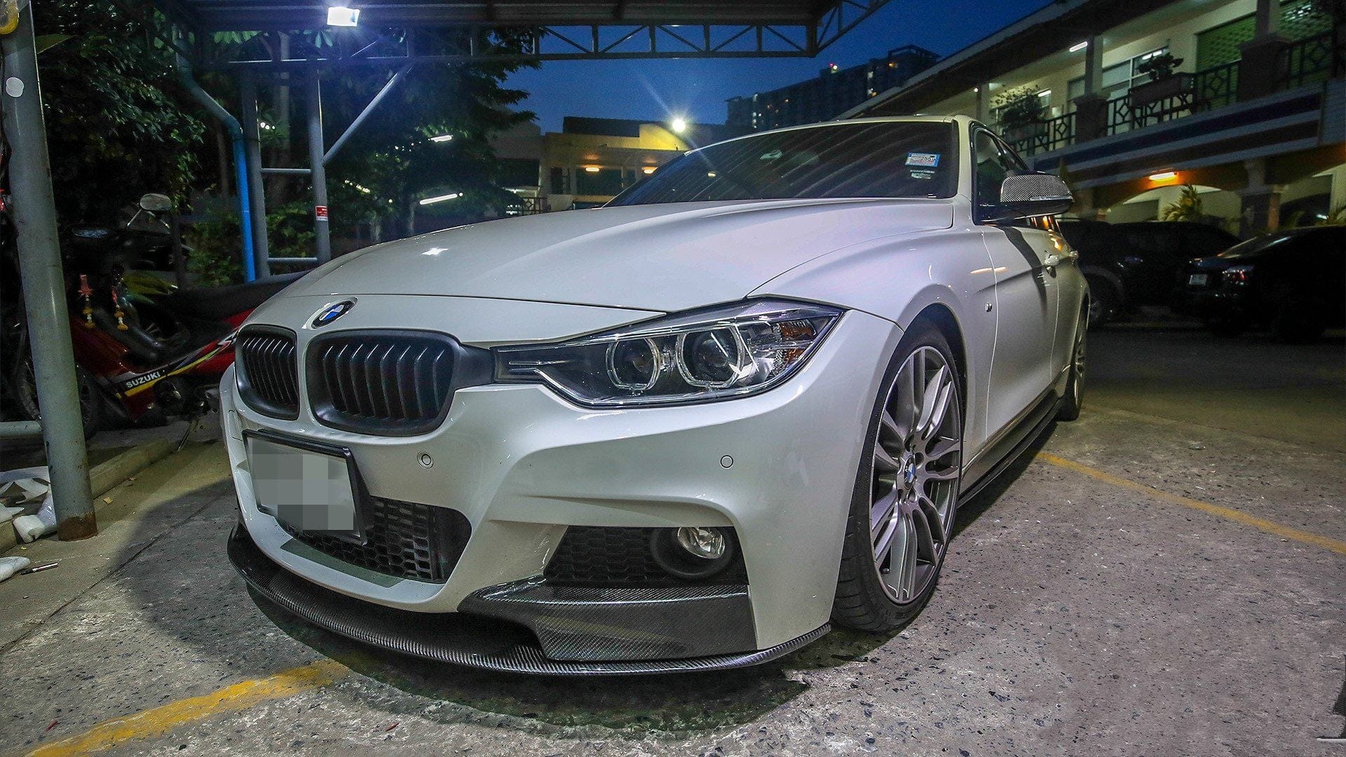 Luxury Sports Luxury Sports M Performance Style Front Lip For BMW F30 M Sport -PP SR