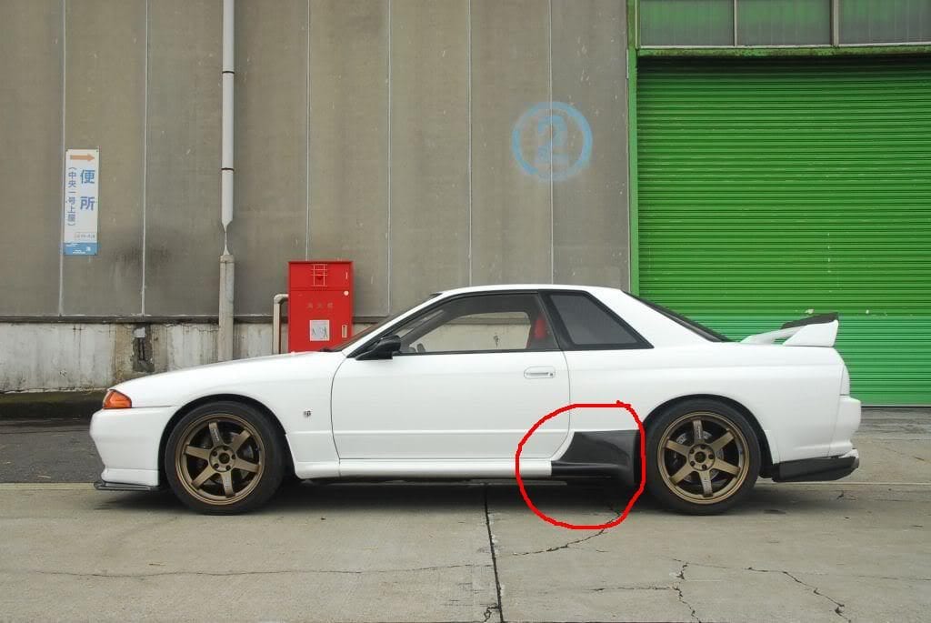 Luxury Sports Luxury Sports N1 Style Carbon Side Skirts Addon For Nissan Skyline R32 GTR SR