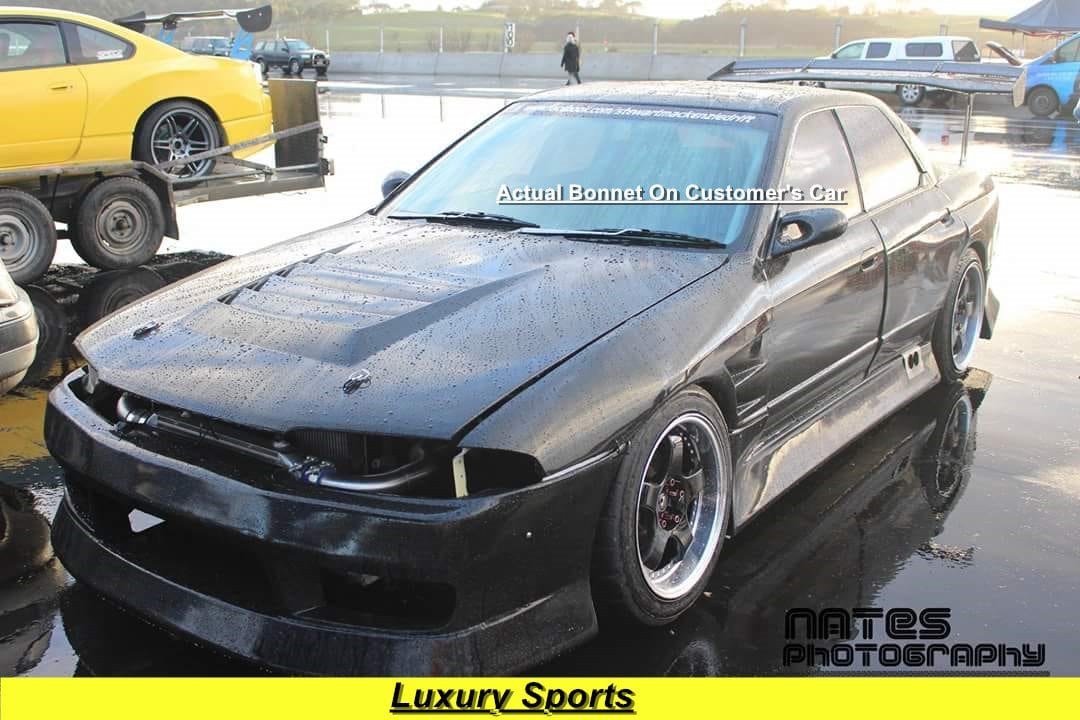 Luxury Sports Luxury Sports Nismo Style Fiberglass Bonnet For Nissan Skyline R32 SR