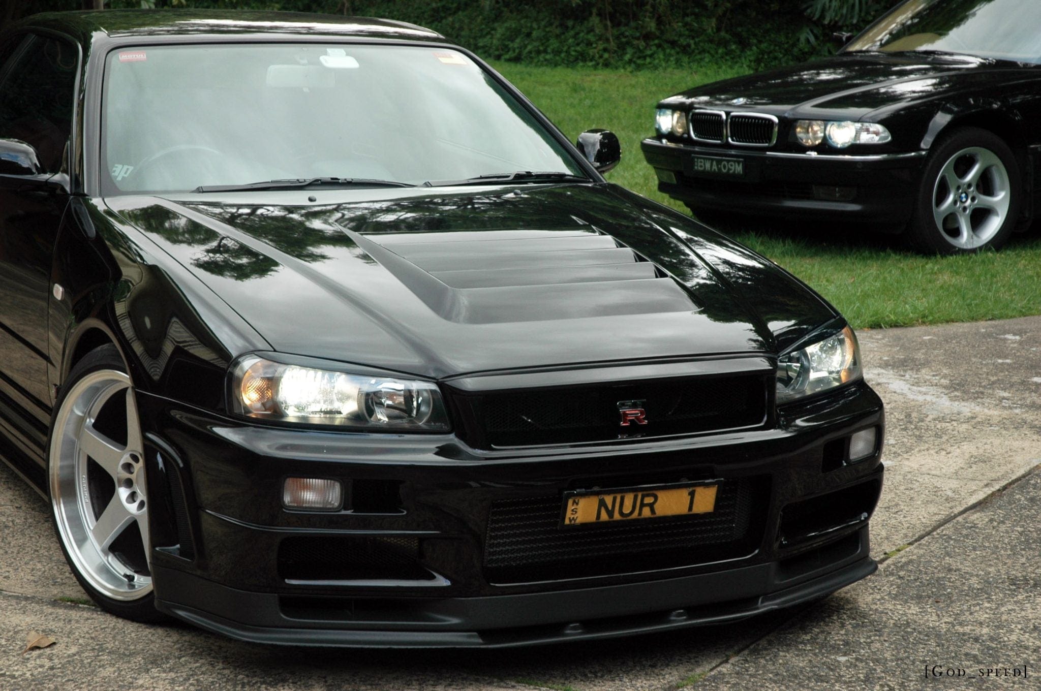 Luxury Sports Luxury Sports Nismo Style Fiberglass Bonnet For Nissan Skyline R34 GTR SR