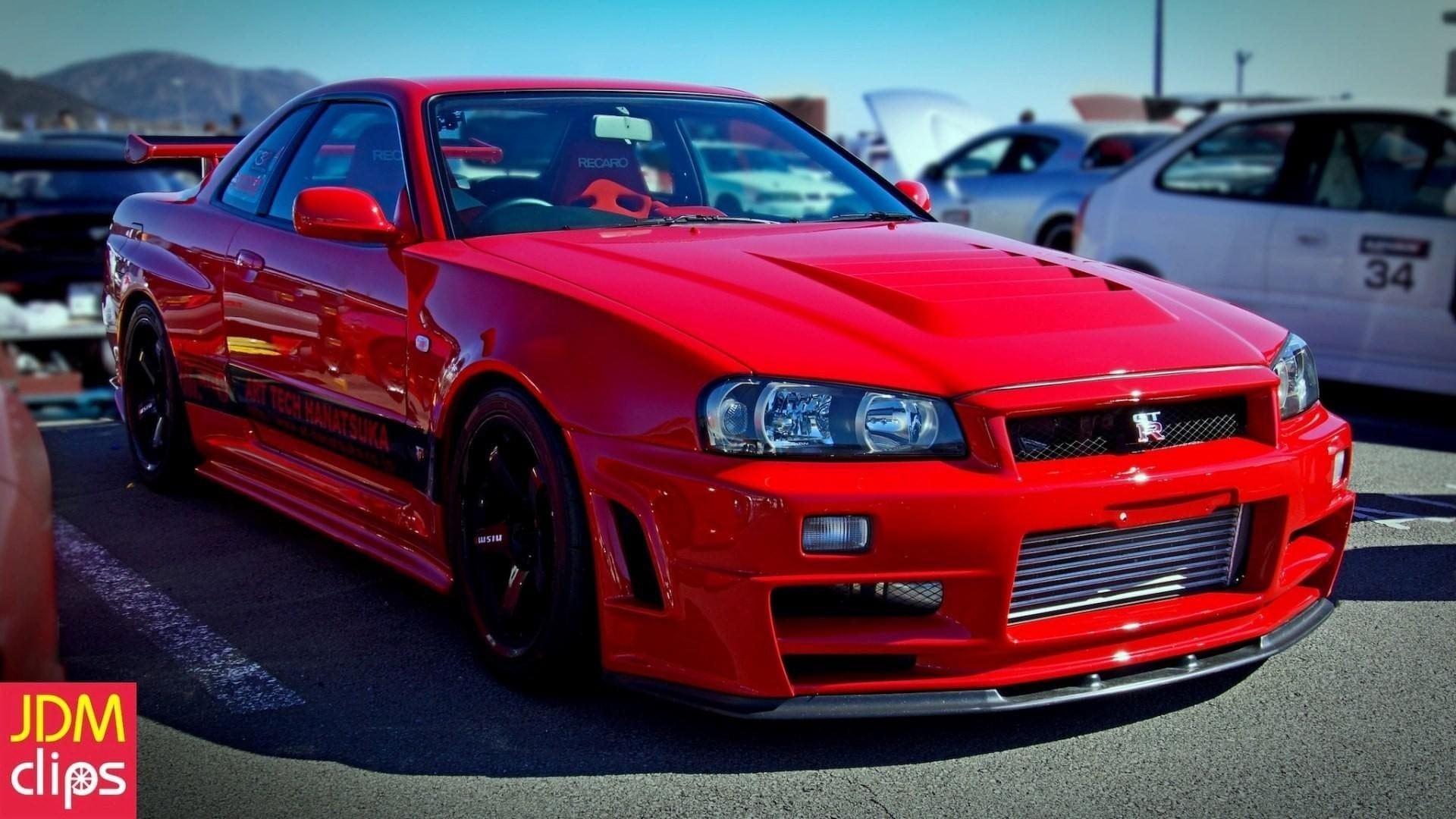 Luxury Sports Luxury Sports Nismo Style Fiberglass Bonnet For Nissan Skyline R34 GTR SR