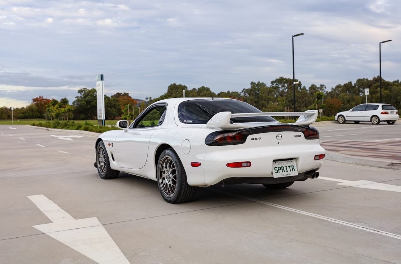 Luxury Sports Luxury Sports OEM Factory S8 Fiberglass Spoiler For Mazda RX7 FD -PP SR