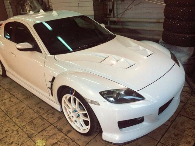 Luxury Sports SR RE Style Fiberglass Bonnet For Mazda RX8 SR