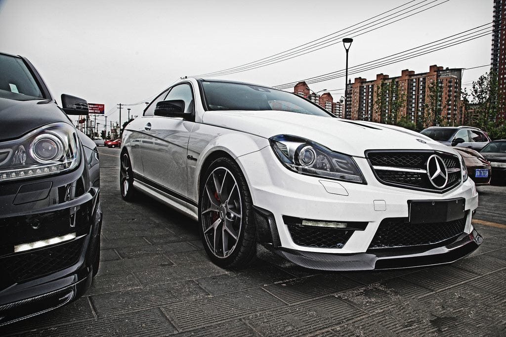 Luxury Sports SR Revozport Style Front Lip For Mercedes W204 C63 AMG Carbon-PP SR