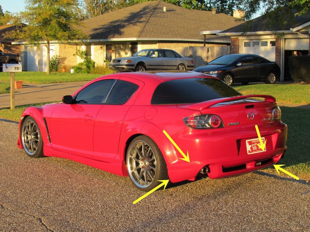 Luxury Sports Luxury Sports Rmagic Style Rear Lip For Mazda RX8 SR