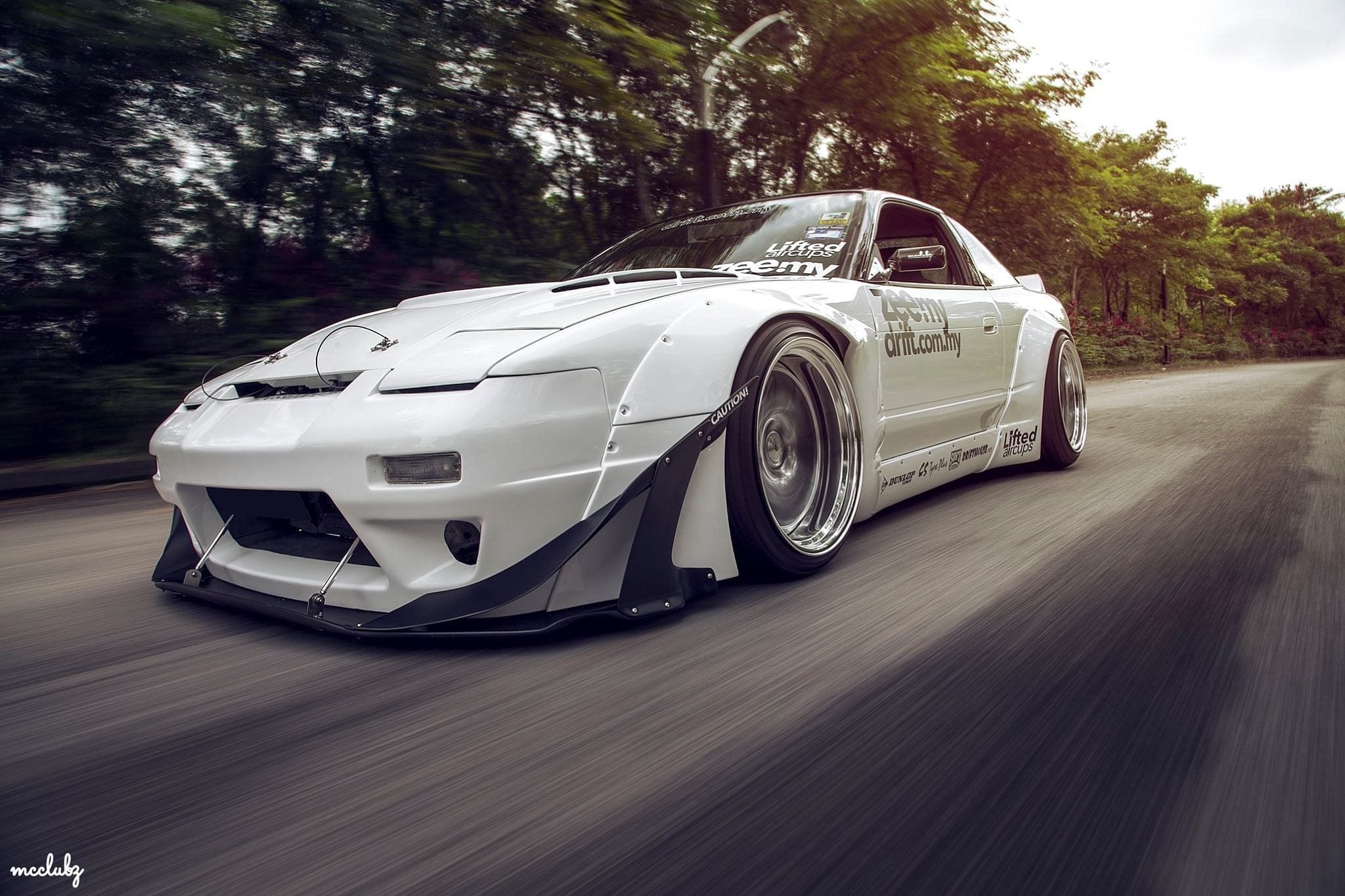Luxury Sports SR Rocket Bunny Style Front Bumper For Nissan Silvia 180sx SR
