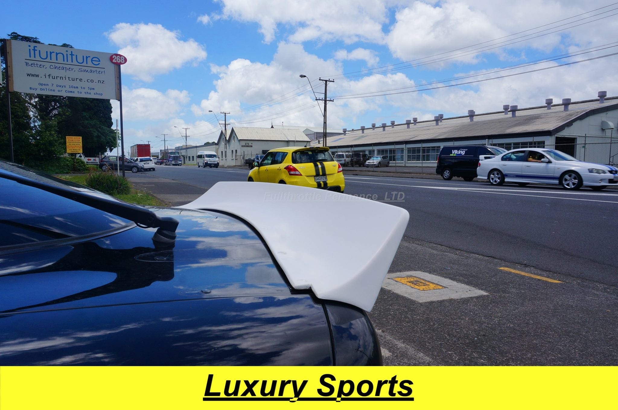 Luxury Sports Luxury Sports Rocket Bunny Style Rear Spoiler For Mazda Rx7 FD SR