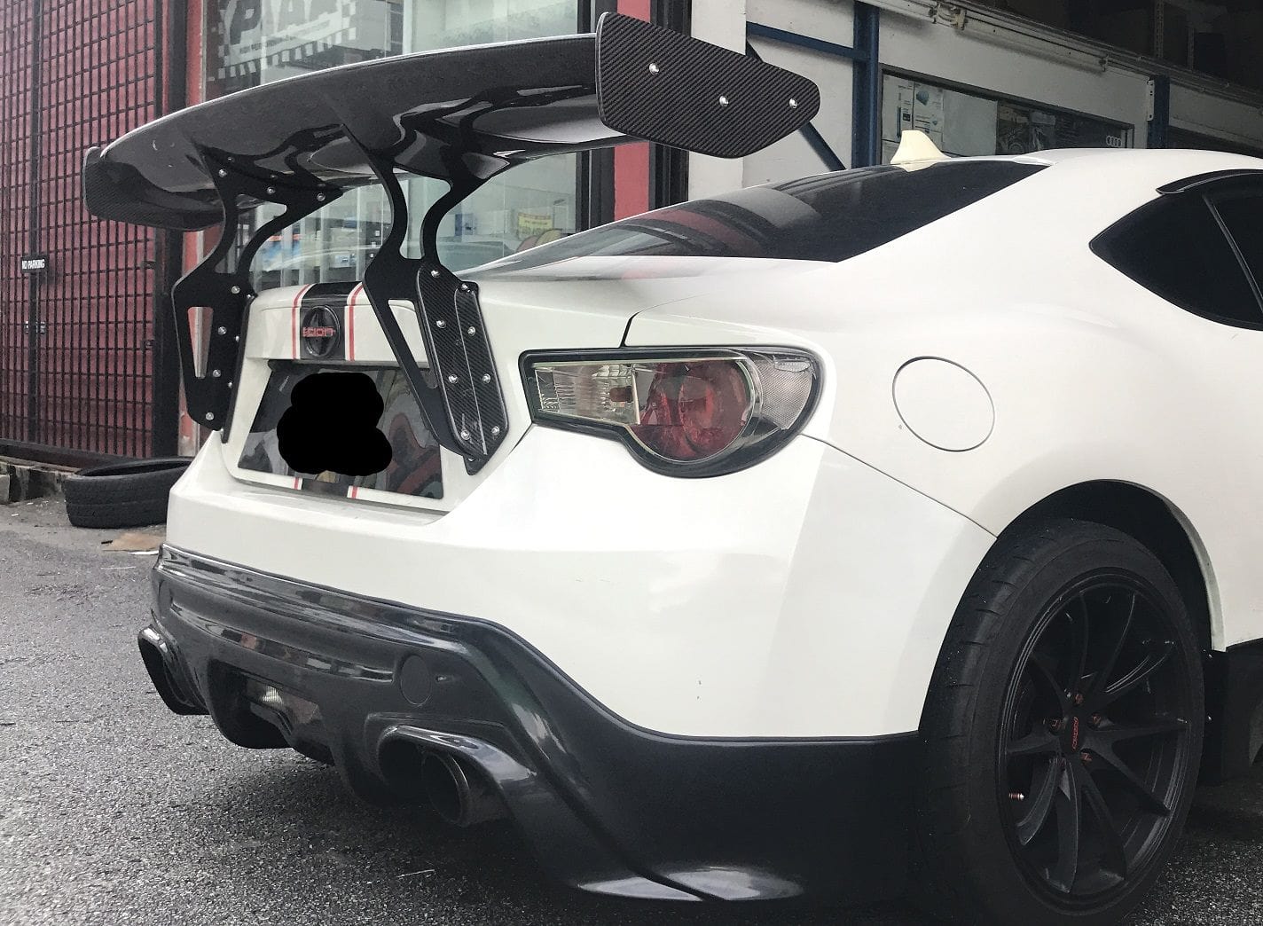 Luxury Sports Luxury Sports Rocket Bunny V1 Style Carbon Spoiler For Toyota GT86 -PP SR